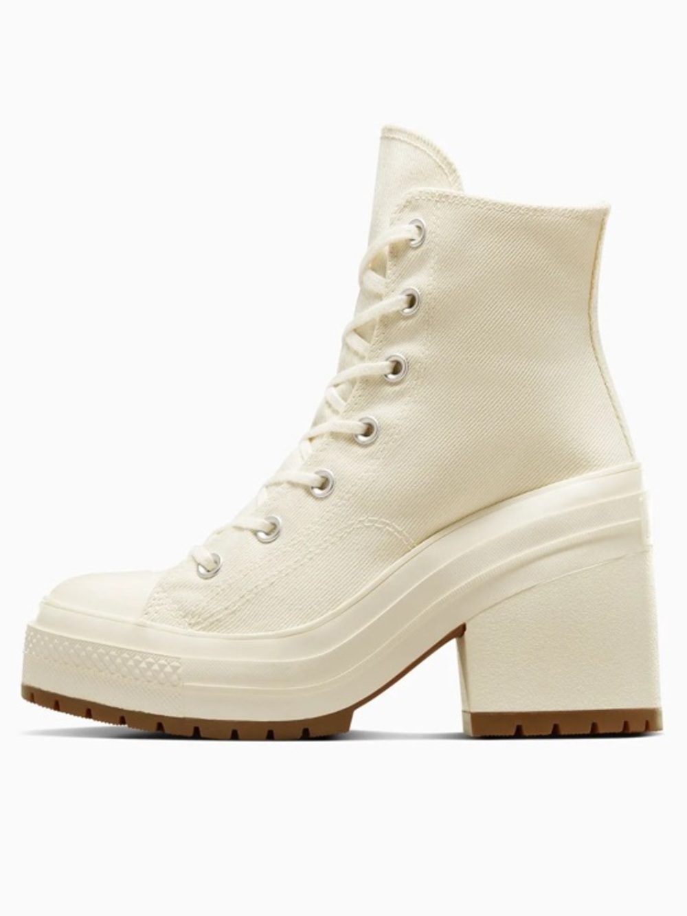 NEW Converse Chuck 70 De Luxe Heel High Top Cream Off White Ivory Size 11 / 42.5 - Picture 5 of 16